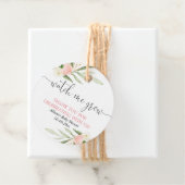 Zie hoe ik roze goudgroene loterijkaarten laat gro bedankjes labels (In situ)