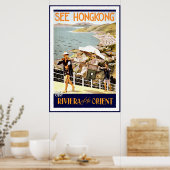 Zie Hong Kong The Riviera of the Orient Poster (Keuken)