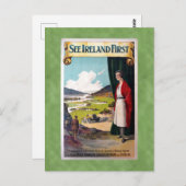 zie Ierland eerste reis Briefkaart (Voorkant / Achterkant)