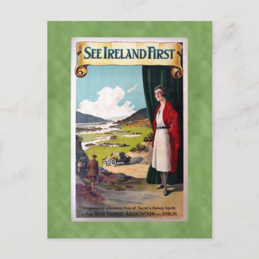 zie Ierland eerste reis Briefkaart (Voorkant)