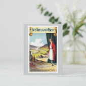Zie Ierland First Railway Vintage Travel Briefkaart (Staand voorkant)