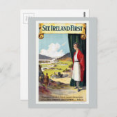 Zie Ierland First Railway Vintage Travel Briefkaart (Voorkant / Achterkant)