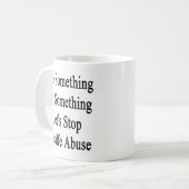 Zie iets doen Laten we Giraffe Abus stoppen Koffiemok (Voorkant links)