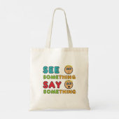 Zie iets zeggen tote bag (Achterkant)