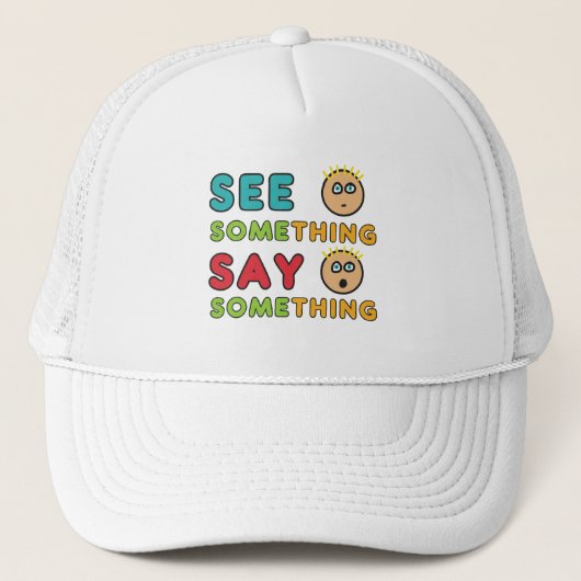 Zie iets zeggen trucker pet (Voorkant)
