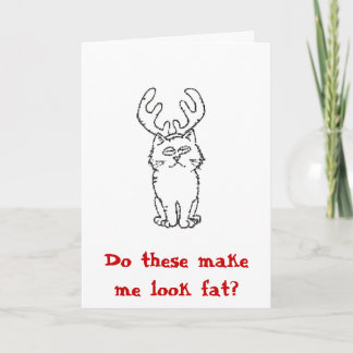 Zie ik er dik uit? feestdagen kaart