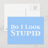 Zie ik er domme cadeaus uit? briefkaart (Voorkant / Achterkant)