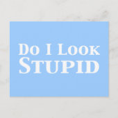 Zie ik er domme cadeaus uit? briefkaart (Voorkant)