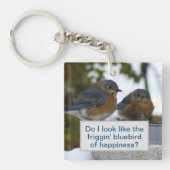 Zie ik eruit als Blauwvogel van geluk? Sleutelhanger (voorkant)