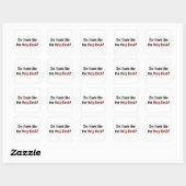 Zie ik eruit als de helpdesk? vierkante sticker (Vel)