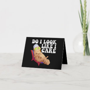 Zie ik eruit als een grappige Kawaii Cat Pet Lover Bedankkaart