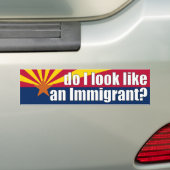 Zie ik eruit als een immigrant? Sticker (Op auto)