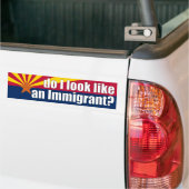 Zie ik eruit als een immigrant? Sticker (Op Truck)