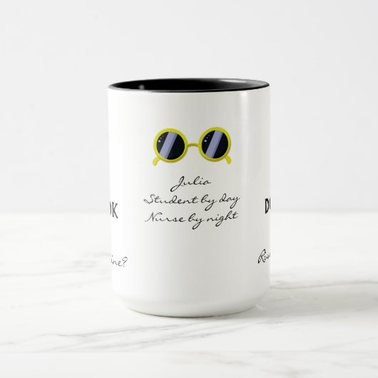 Zie ik eruit als Rise & Shine Night Shift Collega? Mok (Midden)