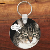 Zie ik eruit alsof het me kan schelen? sleutelhanger (Voorkant)