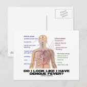 Zie ik eruit alsof ik Dengue Sever heb? (Anatomie) Briefkaart (Voorkant / Achterkant)