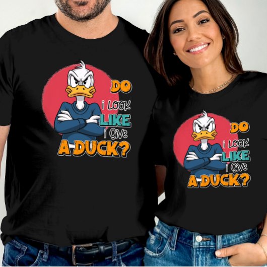 Zie ik eruit alsof ik een eend sarcastische grappi t-shirt