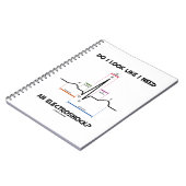Zie ik eruit alsof ik een elektroshock nodig heb?  notitieboek (Linkerzijde)
