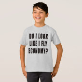 Zie ik eruit alsof ik een vliegende economie heb? t-shirt (Voorkant volledig)