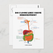 Zie ik eruit alsof ik indigestie heb? (Medisch) Briefkaart (Voorkant / Achterkant)