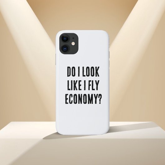 Zie ik eruit alsof ik vlieg Economie Grappige Reis Case-Mate iPhone Case