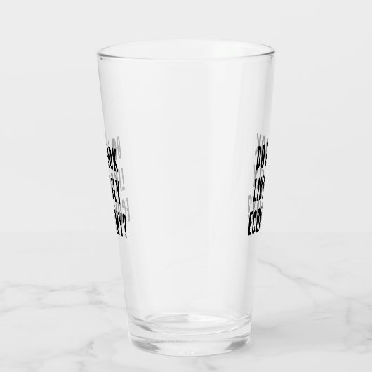 Zie ik eruit alsof ik vlieg Economie Grappige Reis Glas (Rechts)