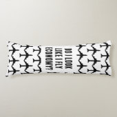 Zie ik eruit alsof ik vlieg Economie Grappige Reis Lichaamskussen (Voorkant)