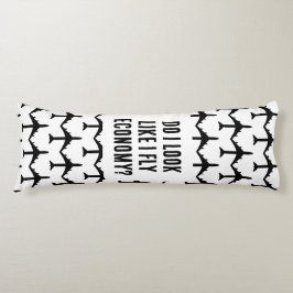 Zie ik eruit alsof ik vlieg Economie Grappige Reis Lichaamskussen