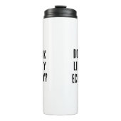 Zie ik eruit alsof ik vlieg Economie Grappige Reis Thermosbeker (Voorkant)