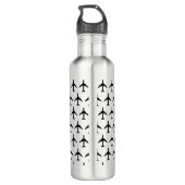 Zie ik eruit alsof ik vlieg Economie Grappige Reis Waterfles (Achterkant)