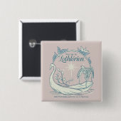 Zie ik in LOTHLORIEN™ - Zwanenboot Vierkante Button 5,1 Cm (Voorkant /achterkant)