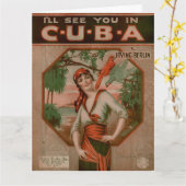 zie ik je op Cuba reizen Kaart (Gele Bloem)