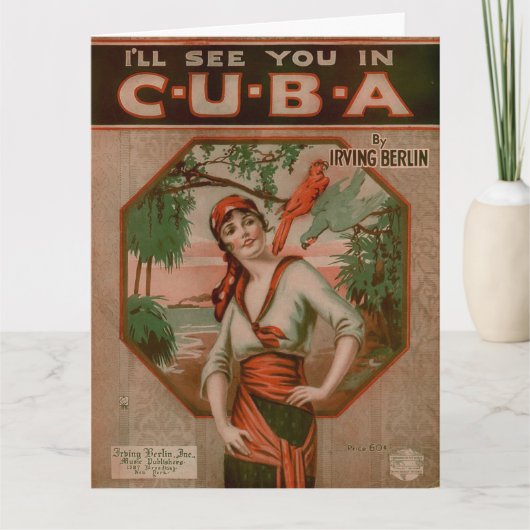  zie ik je op Cuba reizen Kaart (Voorkant)