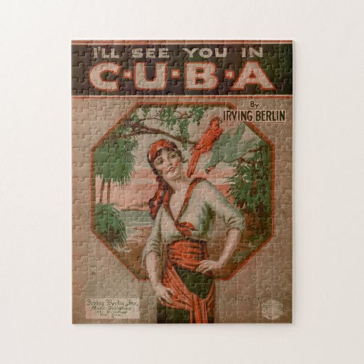  zie ik je op Cuba reizen Legpuzzel (Verticaal)