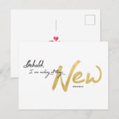 Zie, Ik maak alle dingen nieuw Feestdagenkaart (Voorkant / Achterkant)