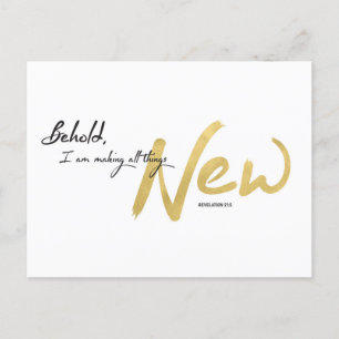 Zie, Ik maak alles Nieuw Feestdagenkaart