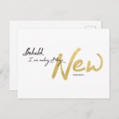 Zie, Ik maak alles Nieuw Feestdagenkaart (Voorkant / Achterkant)