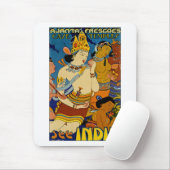 Zie India ~ Ajanta Frescoes Muismat (Met muis)