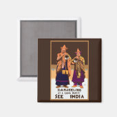 Zie India ~ Darleeling Magneet (Voorkant / Achterkant)