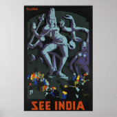 Zie India Ellora Poster (Voorkant)