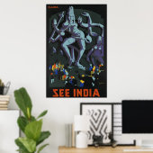 Zie India Ellora Poster (Thuiskantoor)
