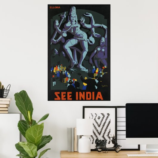 Zie India Ellora Poster (Thuiskantoor)
