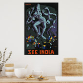 Zie India Ellora Poster (Keuken)