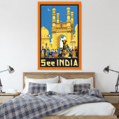Zie India ~ Hyderabad - L Canvas Afdruk (Insitu (Slaapkamer))