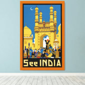 Zie India ~ Hyderabad - L Canvas Afdruk (Insitu (Houten vloer))