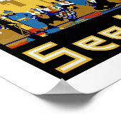 Zie India ~ Hyderabad Poster (Hoek)