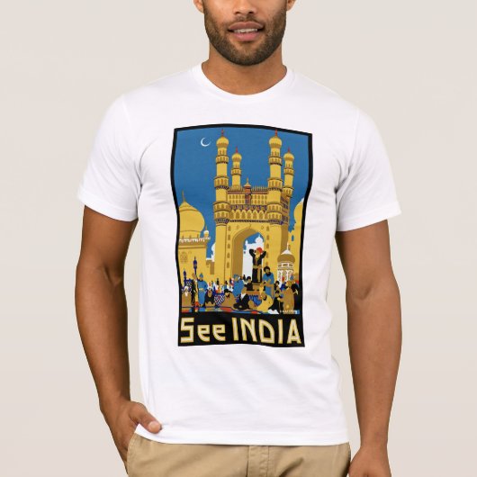Zie India ~ Hyderabad T-shirt (Voorkant)