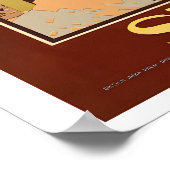 Zie India Vintage Reisposter Poster (Hoek)