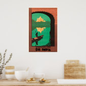 Zie India Vintage Reisposter Print (Keuken)