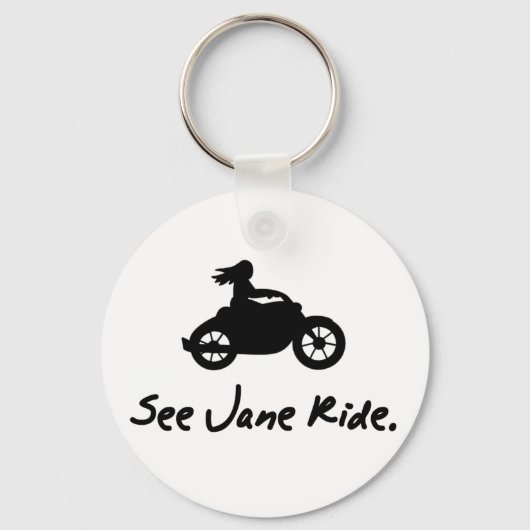Zie Jane Ride Sleutelhanger (Voorkant)